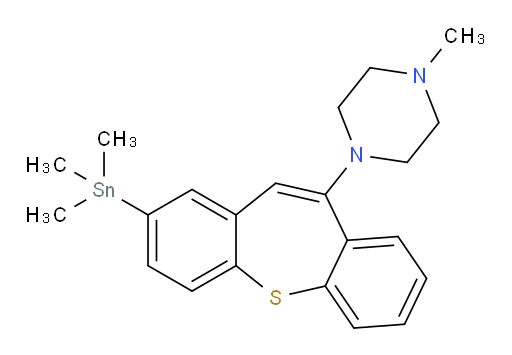 1-甲基-4-(2-(三甲基锡基)二苯并[b,f]硫杂环庚烷-10-基)哌嗪