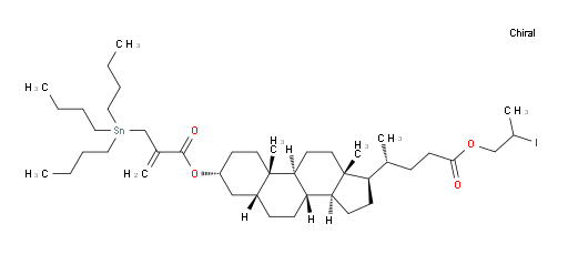 (4R)-2-碘丙基 4-((3R,5R,8R,9S,10S,13R,14S,17R)-10,13-二甲基-3-((2-((三丁基锡基)甲基)丙烯酰基)氧基)十六氢-1H-环庚烷并[a]菲-17-基)戊酸酯