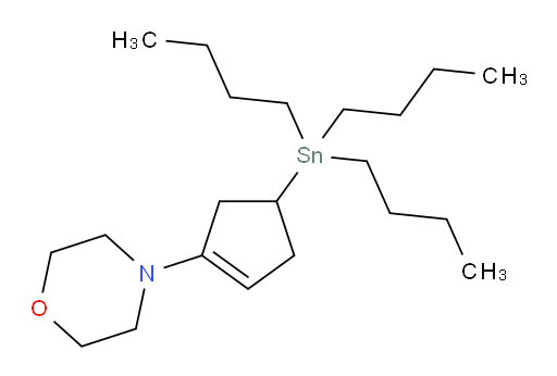 4-(4-(三丁基锡基)环戊-1-烯-1-基)吗啉
