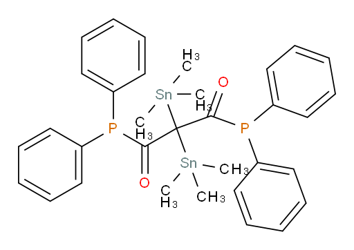 1,3-双(二苯基膦酰基)-2,2-双(三甲基锡基)丙烷-1,3-二酮