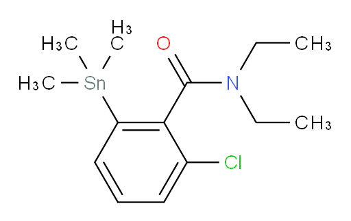 2-氯-N,N-二乙基-6-(三甲基锡基)苯甲酰胺
