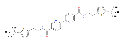 N5,N5'-bis(2-(5-(trimethylstannyl)thiophen-2-yl)ethyl)-[2,2'-bipyridine]-5,5'-dicarboxamide