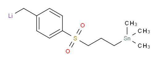 (4-((3-(trimethylstannyl)propyl)sulfonyl)benzyl)lithium