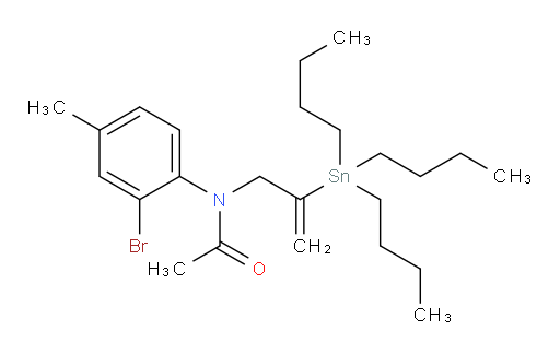 N-(2-溴-4-甲基苯基)-N-(2-(三丁基锡基)烯丙基)乙酰胺