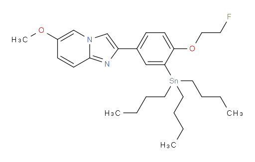2-(4-(2-氟乙氧基)-3-(三丁基锡基)苯基)-6-甲氧基咪唑并[1,2-a]吡啶