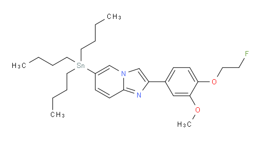 2-(4-(2-氟乙氧基)-3-甲氧基苯基)-6-(三丁基锡基)咪唑并[1,2-a]吡啶