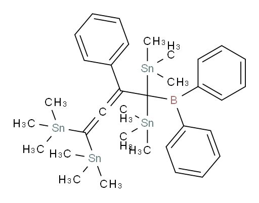 (4-(diphenylboryl)-3-phenylbuta-1,2-diene-1,1,4,4-tetrayl)tetrakis(trimethylstannane)