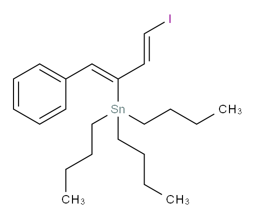 三丁基((1Z,3E)-4-碘-1-苯基丁-1,3-二烯-2-基)锡烷