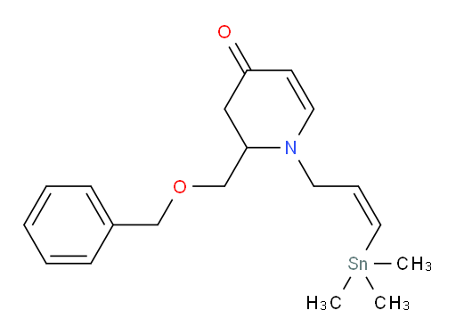 (Z)-2-((苄氧基)甲基)-1-(3-(三甲基锡基)烯丙基)-2,3-二氢吡啶-4(1H)-酮