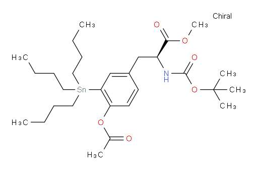 (S)-甲基 3-(4-乙酰氧基-3-(三丁基锡基)苯基)-2-(BOC-氨基)丙酸酯