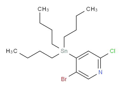 5-溴-2-氯-4-(三丁基锡基)吡啶