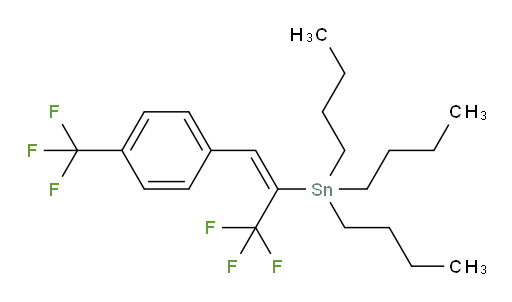 (E)-三丁基(3,3,3-三氟-1-(4-(三氟甲基)苯基)丙-1-烯-2-基)锡烷