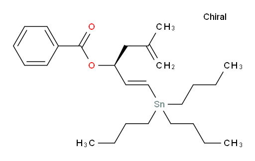 (S,E)-5-甲基-1-(三丁基锡基)六-1,5-二烯-3-基 苯甲酸酯