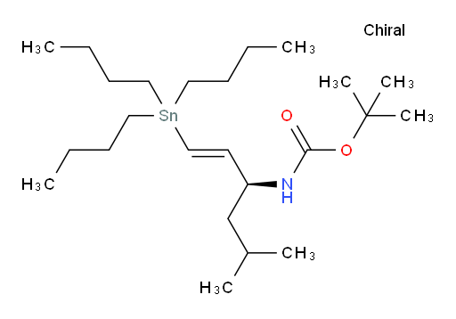 (S,E)-叔丁基 (5-甲基-1-(三丁基锡基)己-1-烯-3-基)氨基甲酸酯
