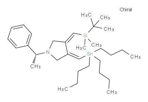 (3E,4E)-3-((叔丁基二甲基硅烷基)亚甲基)-1-((R)-1-苯基乙基)-4-((三丁基锡基)亚甲基)吡咯烷