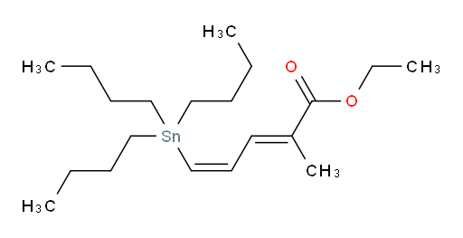 (2E,4Z)-乙基 2-甲基-5-(三丁基锡基)戊-2,4-二烯酸酯