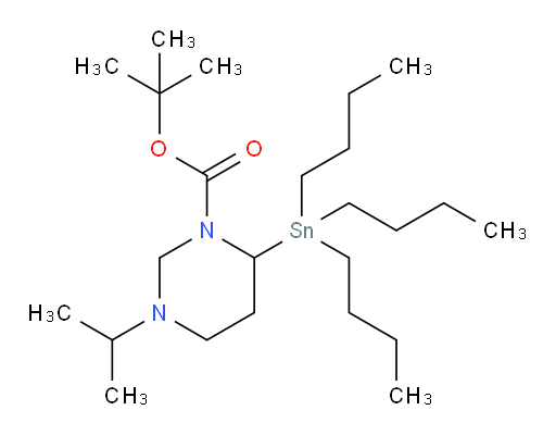 叔丁基 3-异丙基-6-(三丁基锡基)四氢嘧啶-1(2H)-甲酸酯