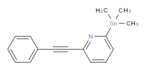 2-(苯基乙炔基)-6-(三甲基锡基)吡啶