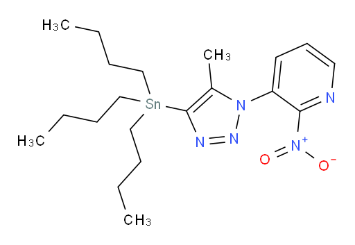 3-(5-甲基-4-(三丁基锡基)-1H-1,2,3-三氮唑-1-基)-2-硝基吡啶