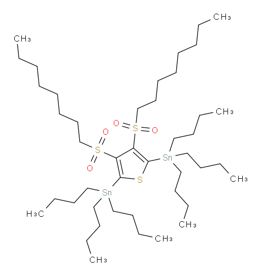 (3,4-双(辛基磺酰基)噻吩-2,5-二基)双(三丁基锡烷)