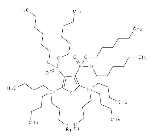 四己基 (2,5-双(三丁基锡基)噻吩-3,4-二基)双(磷酸酯)