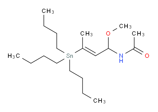 (E)-N-(1-methoxy-3-(tributylstannyl)but-2-en-1-yl)acetamide