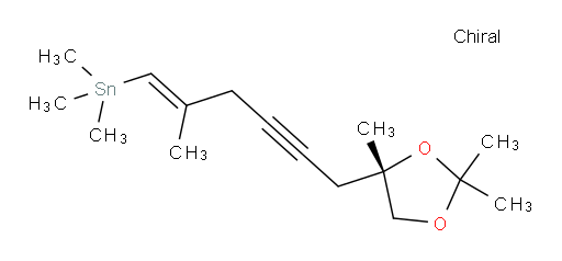 (S,E)-trimethyl(2-methyl-6-(2,2,4-trimethyl-1,3-dioxolan-4-yl)hex-1-en-4-yn-1-yl)stannane