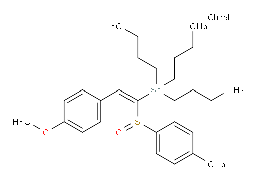(S,E)-三丁基(2-(4-甲氧基苯基)-1-(对甲苯基亚砜)乙烯基)锡烷