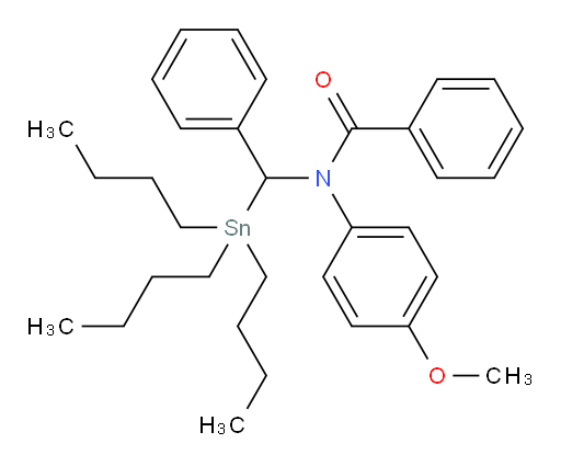 N-(4-甲氧基苯基)-N-(苯基(三丁基锡基)甲基)苯甲酰胺