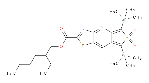 2-乙基己基 5,7-双(三甲基锡基)噻唑并[4,5-b]噻吩并[3,4-e]吡啶-2-甲酸酯 6,6-二氧化物