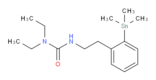 1,1-二乙基-3-(2-(三甲基锡基)苯乙基)脲