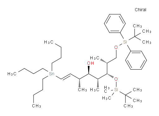 (3R,4R,5R,6S,7R,E)-6-((叔丁基二甲基sil氧基))-8-((叔丁基二苯基sil氧基))-3,5,7-三甲基-1-(三丁基锡基)辛-1-烯-4-醇