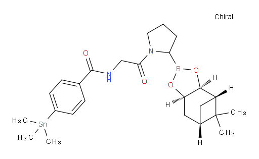N-(2-(2-((3aS,4S,6S,7aR)-5,5-二甲基六氢-4,6-甲撑苯并[d][1,3,2]二氧杂borol-2-基)吡咯烷-1-基)-2-氧代乙基)-4-(三甲基锡基)苯甲酰胺