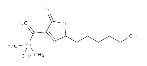 5-己基-3-(1-(三甲基锡基)乙烯基)呋喃-2(5H)-酮