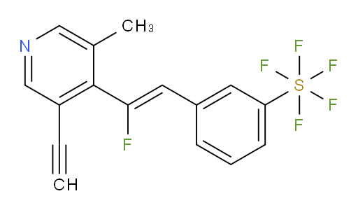 (Z)-3-(2-(3-ethynyl-5-methylpyridin-4-yl)-2-fluorovinyl)(pentafluoromercapto)benzene