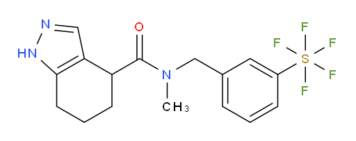 N-(3-(pentafluoromercapto)benzyl)-N-methyl-4,5,6,7-tetrahydro-1H-indazole-4-carboxamide