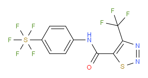 [4-[[[4-(trifluoromethyl)-1,2,3-thiadiazol-5-yl]carbonyl]amino]phenyl]sulfur pentafluoride
