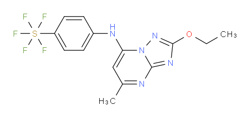 [4-[[2-Ethoxy-5-methyl[1,2,4]triazolo[1,5-a]pyrimidin-7-yl]amino]phenyl]sulfur pentafluoride