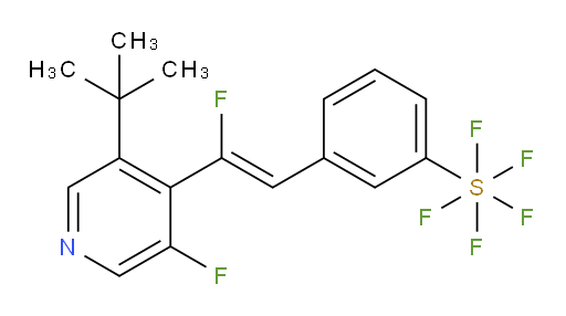 (Z)-3-(2-(3-(tert-butyl)-5-fluoropyridin-4-yl)-2-fluorovinyl)(pentafluoromercapto)benzene