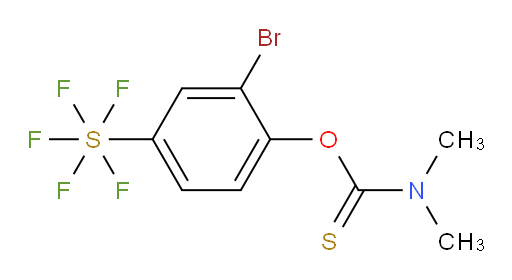 O-(2-bromo-4-(pentafluoromercapto)phenyl) dimethylcarbamothioate