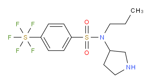 [4-[(propyl-3-pyrrolidinylamino)sulfonyl]phenyl]sulfur pentafluoride