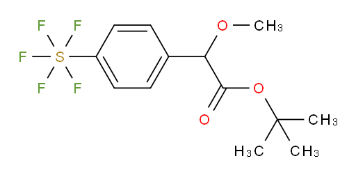 tert-butyl 2-(4-(pentafluoromercapto)phenyl)-2-methoxyacetate