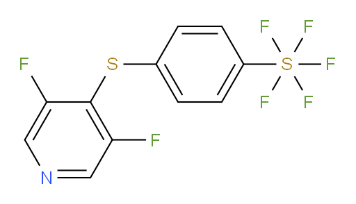 4-((3,5-difluoropyridin-4-yl)thio)(pentafluoromercapto)benzene