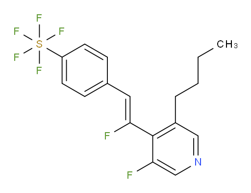 (Z)-4-(2-(3-butyl-5-fluoropyridin-4-yl)-2-fluorovinyl)(pentafluoromercapto)benzene
