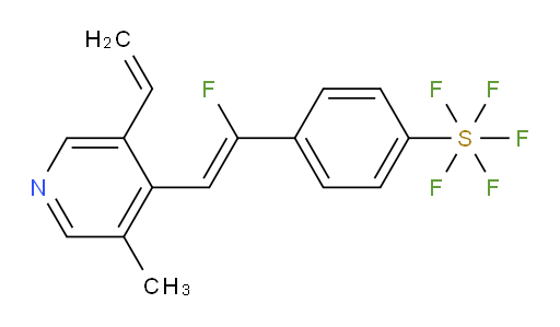 (Z)-4-(1-fluoro-2-(3-methyl-5-vinylpyridin-4-yl)vinyl)(pentafluoromercapto)benzene