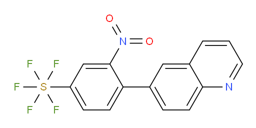 [3-nitro-4-(6-quinolinyl)phenyl]sulfur pentafluoride