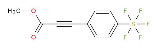 methyl 3-(4-(pentafluoromercapto)phenyl)propiolate