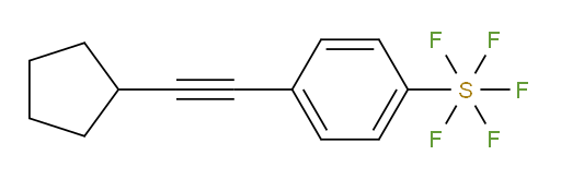 4-(cyclopentylethynyl)(pentafluoromercapto)benzene