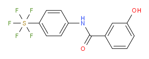 [4-[(3-hydroxybenzoyl)amino]phenyl]sulfur pentafluoride