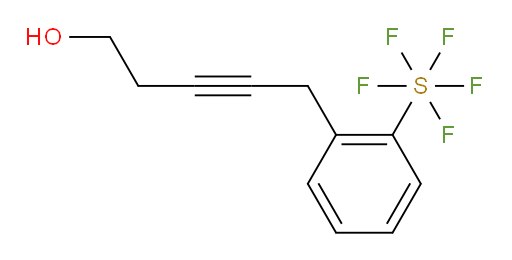 [2-(5-hydroxy-2-pentyn-1-yl)phenyl]sulfur pentafluoride